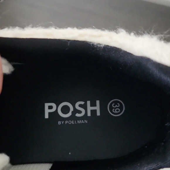 POSH by Poelman Lace and Faux Fur Sneakers women’s size 8 US - Picture 9 of 10